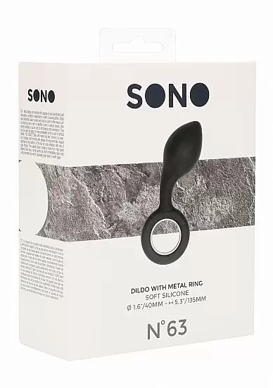 Анальный стимулятор No. 63 - Dildo With Metal Ring