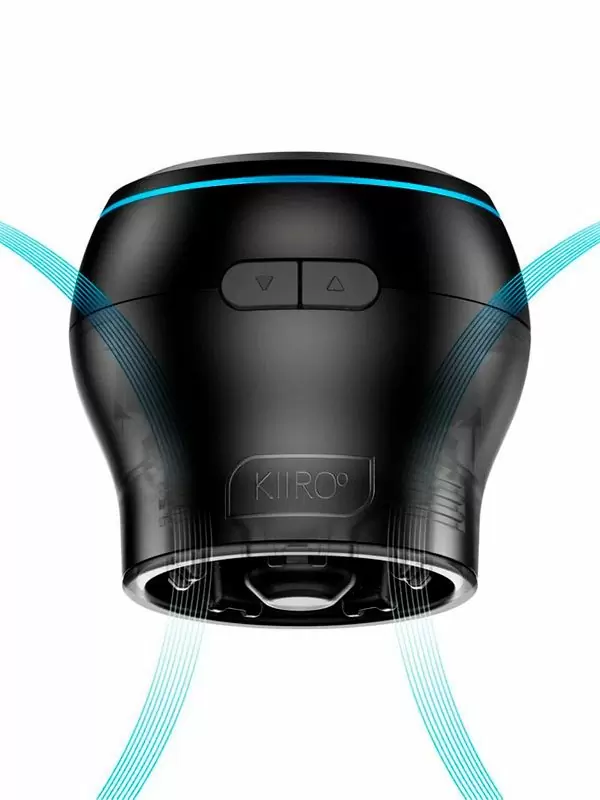 Набор Kiiroo: Мастурбатор Feel Stroker Mouth + интерактивная насадка PowerBlow, со всасывающим эффектом, черный