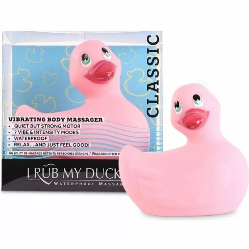 Вибратор-уточка Big Teaze Toys I Rub My Duckie 2.0, розовый