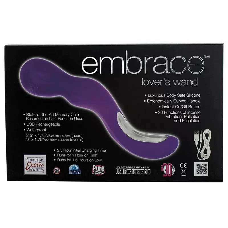 Вибромассажер Embrace Lover's Wand перезаряжаемый – фиолетовый