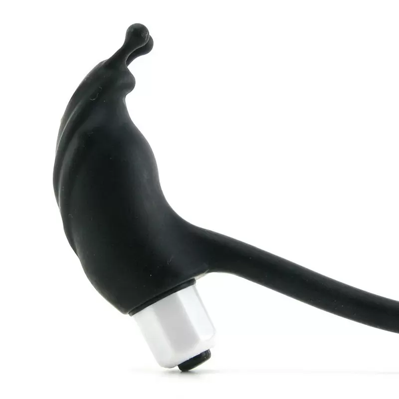 Анальная цепочка с вибростимулятором Mood Kinky – черная