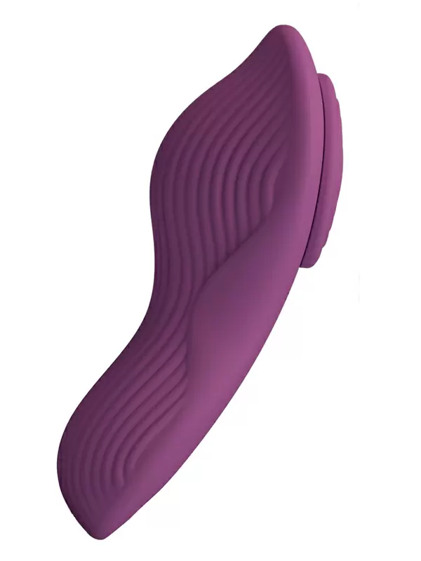 Интерактивный носимый вибратор Baile Mane, 8,9 см, 10 режимов, силикон, фиолетовый