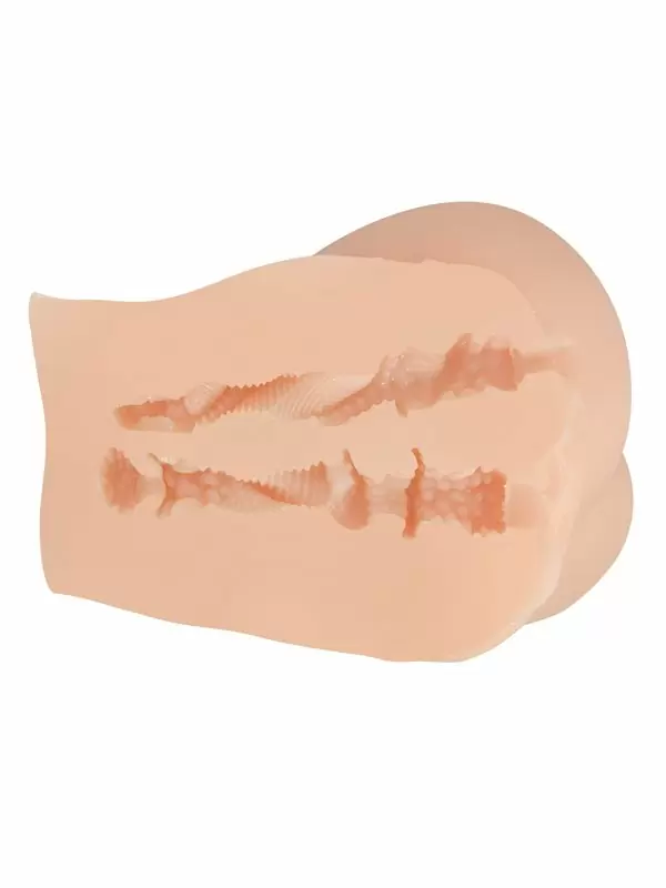 Реалистичный мастурбатор Baile Emilia, мини-полуторс вагина-анус, ТПР, телесный