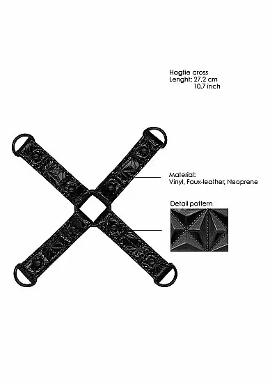 Крестообразный фиксатор с наручниками и наножниками Luxury Hogtie 