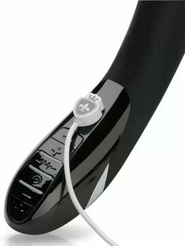 Элегантный вибратор-кролик Mystim Daring Danny с электростимуляцией, 27 см, черный