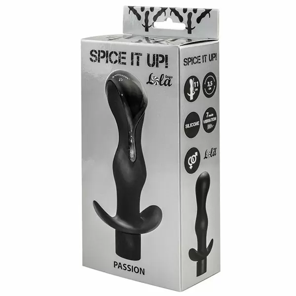 Анальная пробка с вибрацией Spice it up Passion Black 8004-01Lola