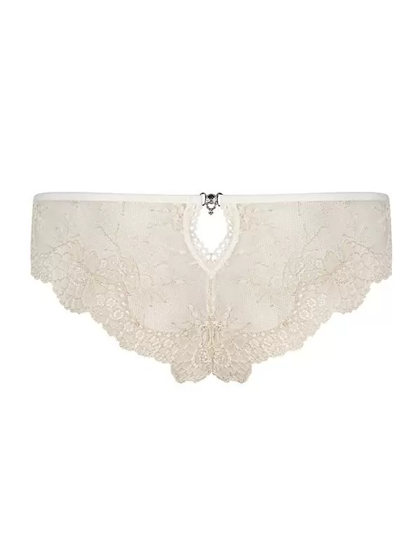 Соблазнительные бежевые трусики Bisquitta (Obsessive) – L/XL