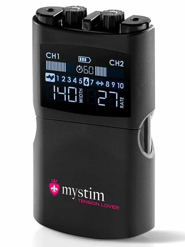 Источник импульсов Mystim Tension Lover 2, с цифровым управлением, 7 программ, черный