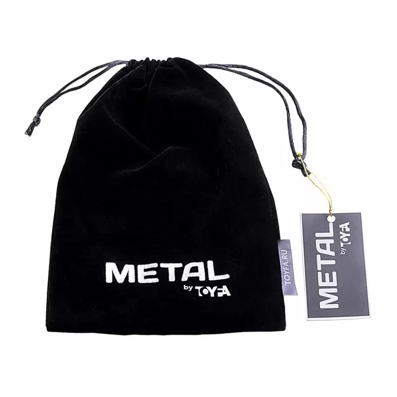Утяжелитель на мошонку TOYFA Metal с разделителем яичек – серебристый