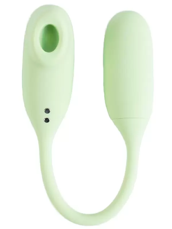 Многофункциональный вибратор BeYourLover Magic Suitcase с бесконтактным стимулятором клитора, управление через приложение, 7 см, зеленый