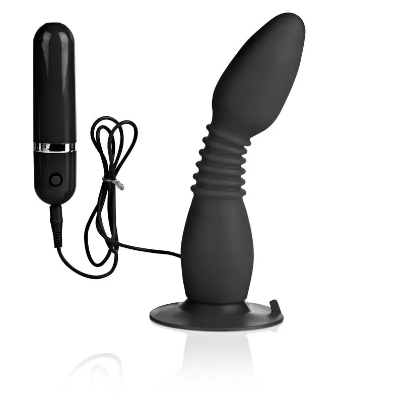 Гибкая анальная пробка с вибрацией COLT Easy Flex Glider – черная