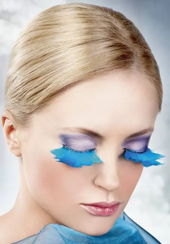 Ресницы перьевые Baci Клест – голубой