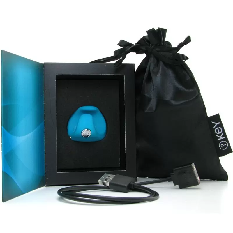 Водонепроницаемый вибромассажер на палец Pyxis - Blue