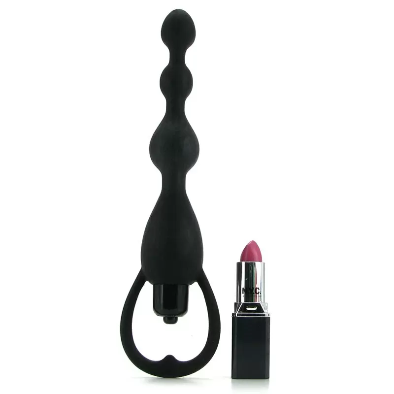 Анальная цепочка с вибрацией Silicone Vibrating Pleasure Beads