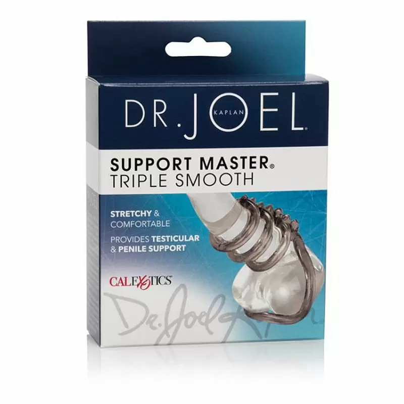 Насадка на пенис и мошонку Support Master Triple Smooth – серый