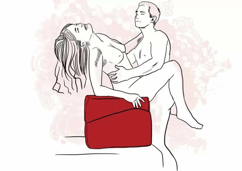 Роскошная подушка для любви Liberator Retail Flip Ramp - бордовый