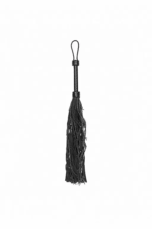 Многохвостая плеть (флогер) Leather Suede Barbed Wired Flogger