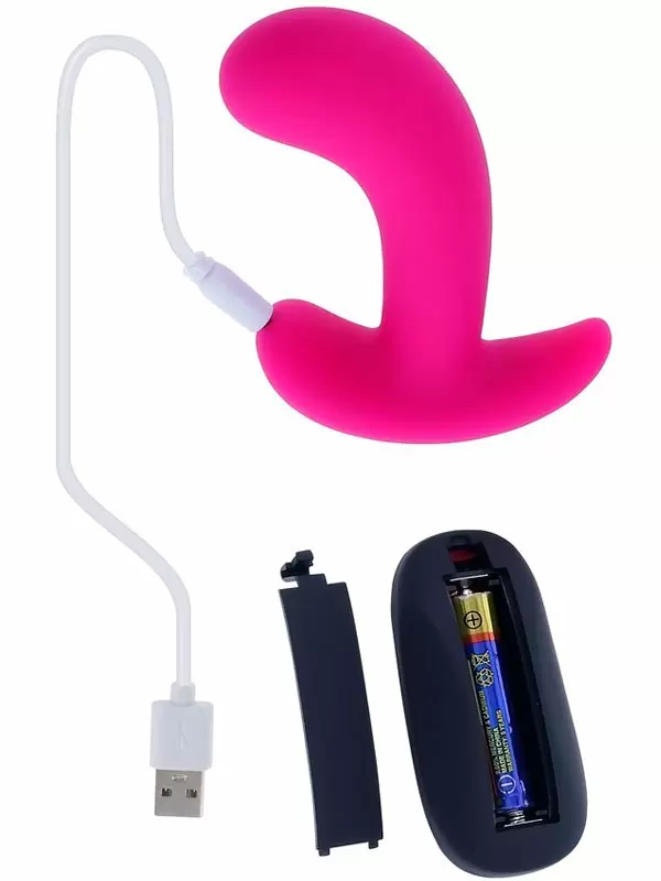 Массажер простаты Evolved Hooking Up, с вибрацией, с пультом ДУ, 10 режимов, розовый