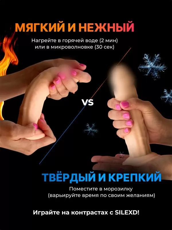 Реалистичный фаллоимитатор SILEXD Model 4, 17,7 см, силикон, телесный