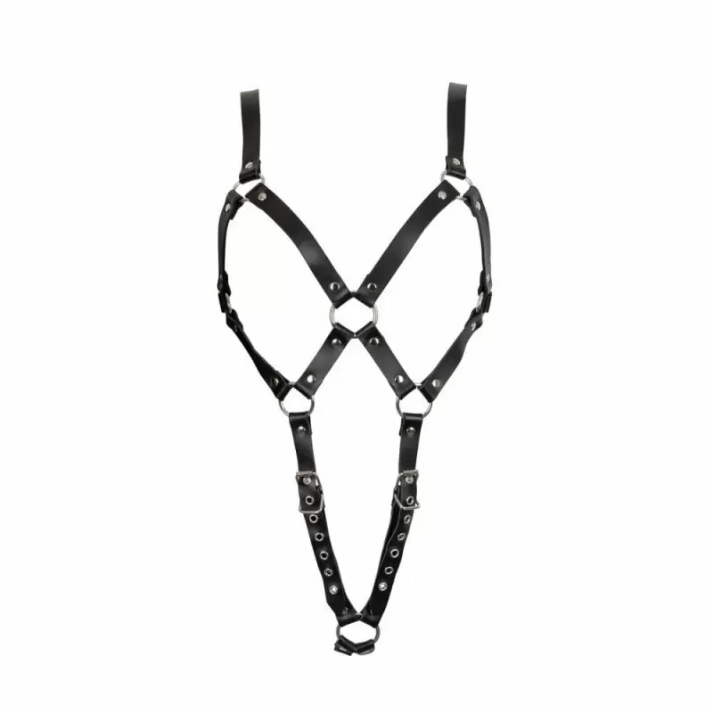 Сбруя из натуральной кожи Zado Fetish S/M - черный