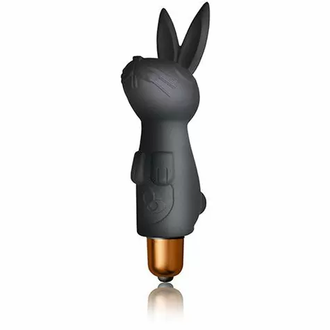 Вибропуля с двумя насадками Rocks-Off Dark Desires Kit. 8 см/силикон