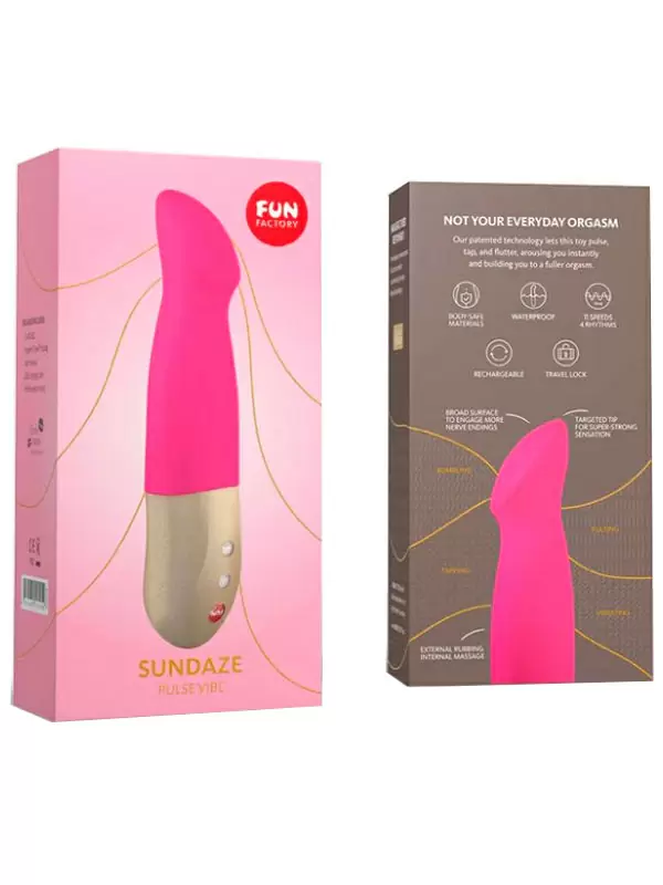 Многофункциональный вибратор Fun Factory Pulse Vibe Sundaze pink, стимулирует точку G, 11 режимов