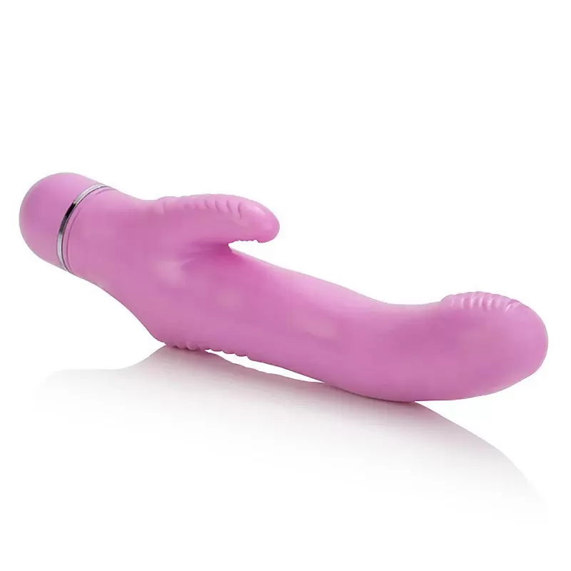 Гибкий вибромассажер First Time Flexi Rocker со стимуляцией клитора – розовый	