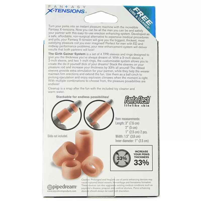 Насадка увеличитель Girth Gainer System раздельная – телесная	