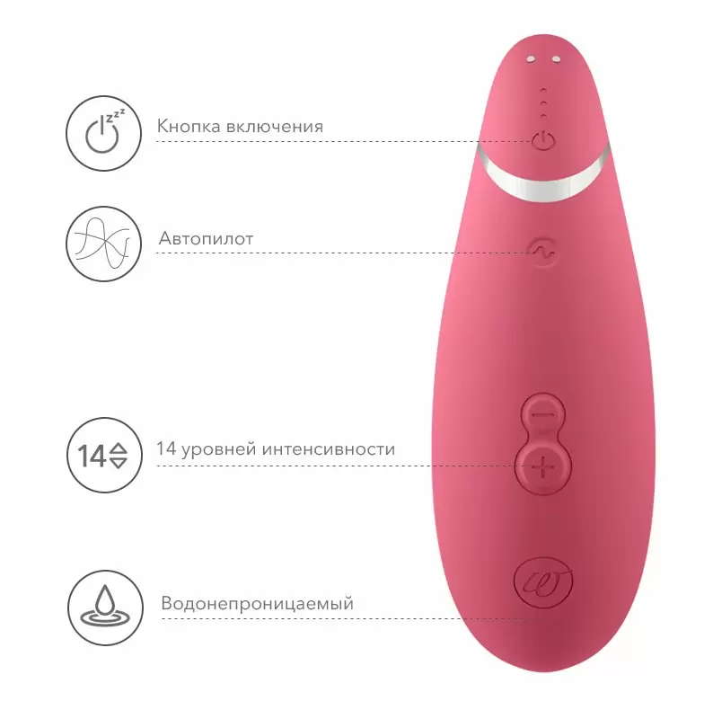 Вибратор Womanizer Premium Raspberry