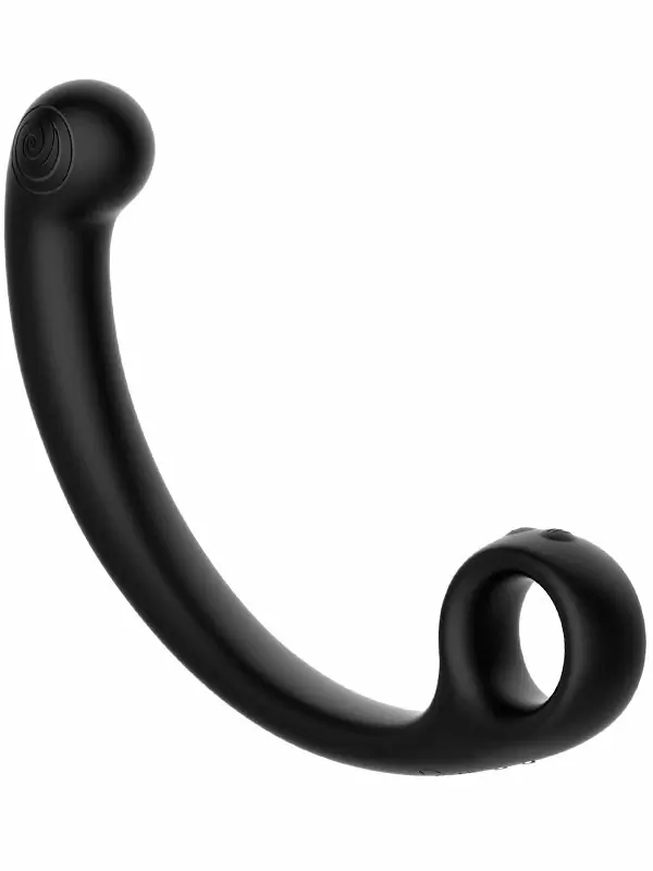 Изогнутый вибратор SVibe Snail AXI Spot Wand, технология AuraTouch, 8 режимов, 20,8 см, силикон, черный