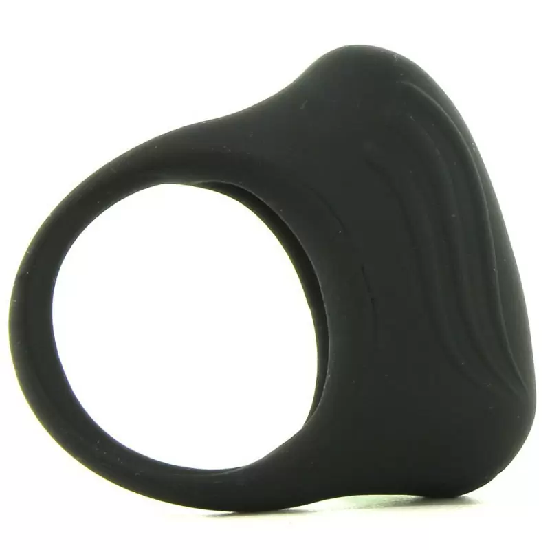 Эрекционное кольцо с вибрацией Silicone Lover's Arouser – черный