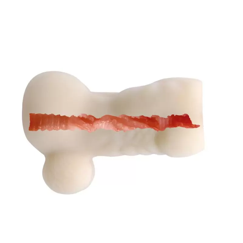 Мастурбатор-насадка торс с мошонкой Bigger Spirit – телесный