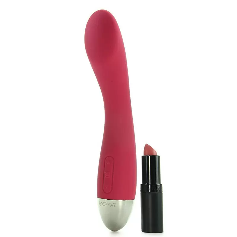 Сенс-вибратор G-точки Lisa включающийся от прикосновений – винно красный