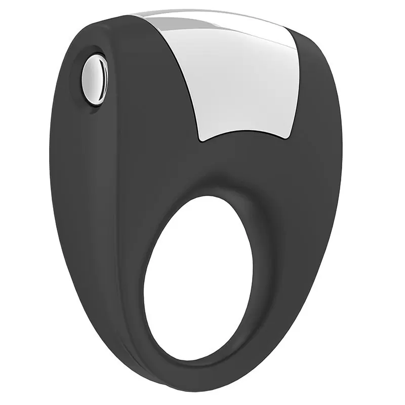 Эрекционное кольцо Ovo B8 с вибрацией – черный