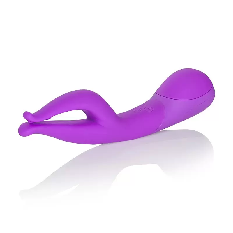 Вибромассажер Impress Dual Kiss со стимуляцией клитора – фиолетовый