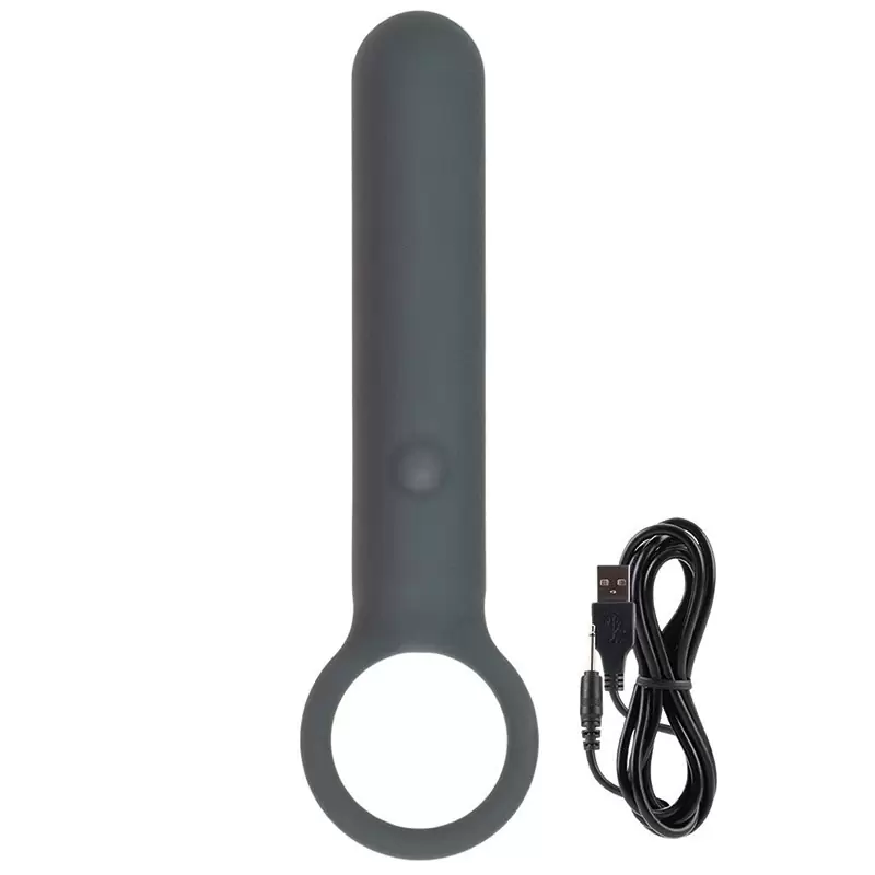 Перезаряжаемый мини-вибромассажер с кольцом Lust by Jopen L3.5 – серый