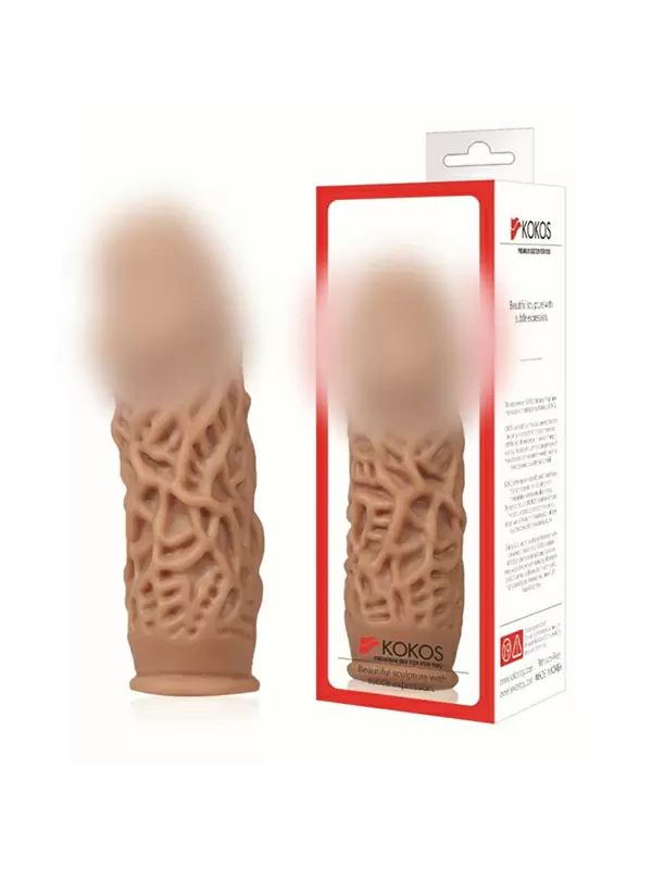 Насадка на фаллос с рельефными складочками размер M, Cock Sleeves