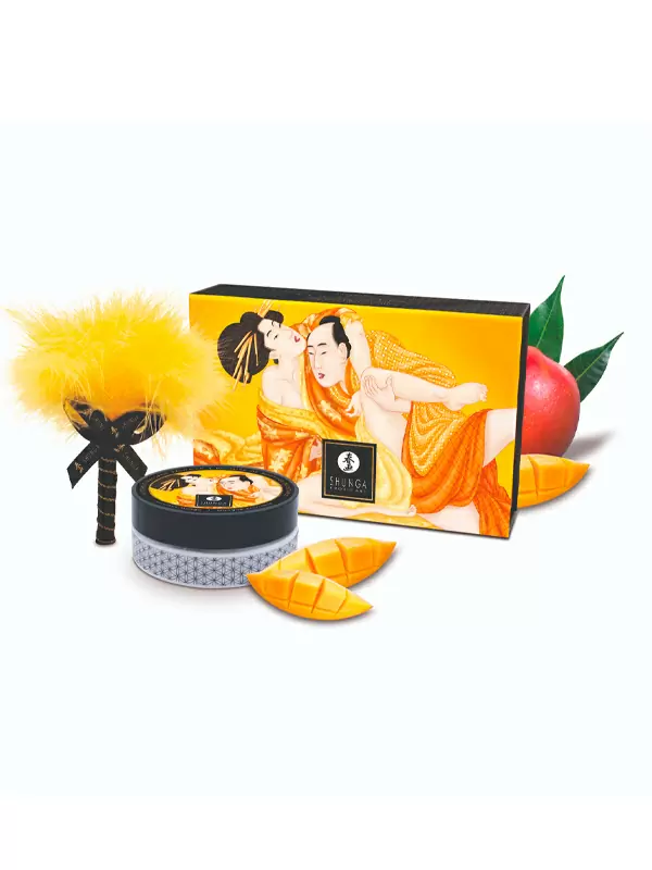 Ароматизированная массажная пудра Shunga Сочное манго, без добавления сахара, 290 г