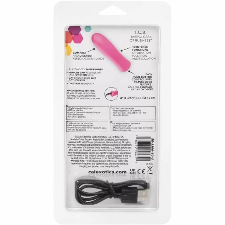 Миниатюрный перезаряжаемый вибромассажер Kyst T.C.B. Taking Care of Business