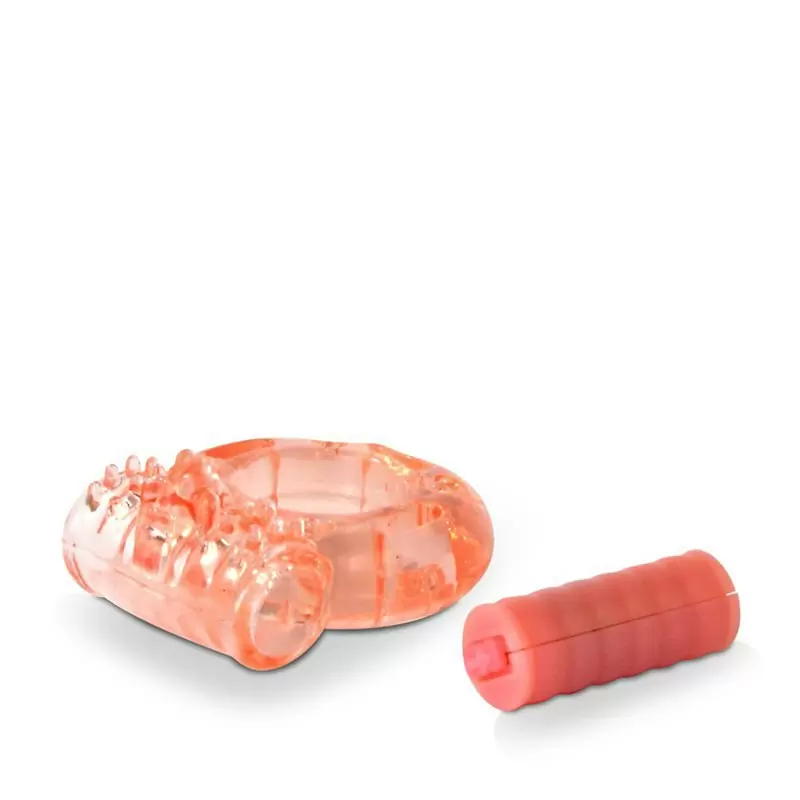 Виброкольцо на пенис Screaming O Plus утолщенное – оранжевый