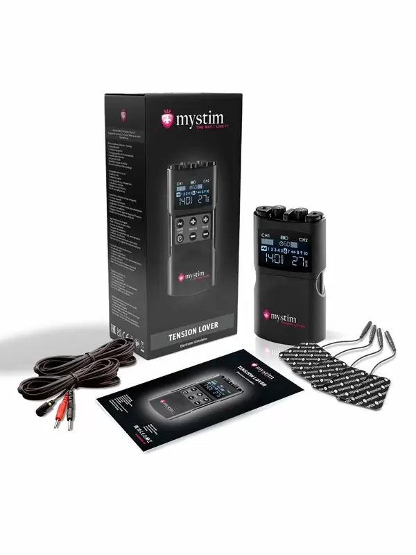Источник импульсов Mystim Tension Lover 2, с цифровым управлением, 7 программ, черный