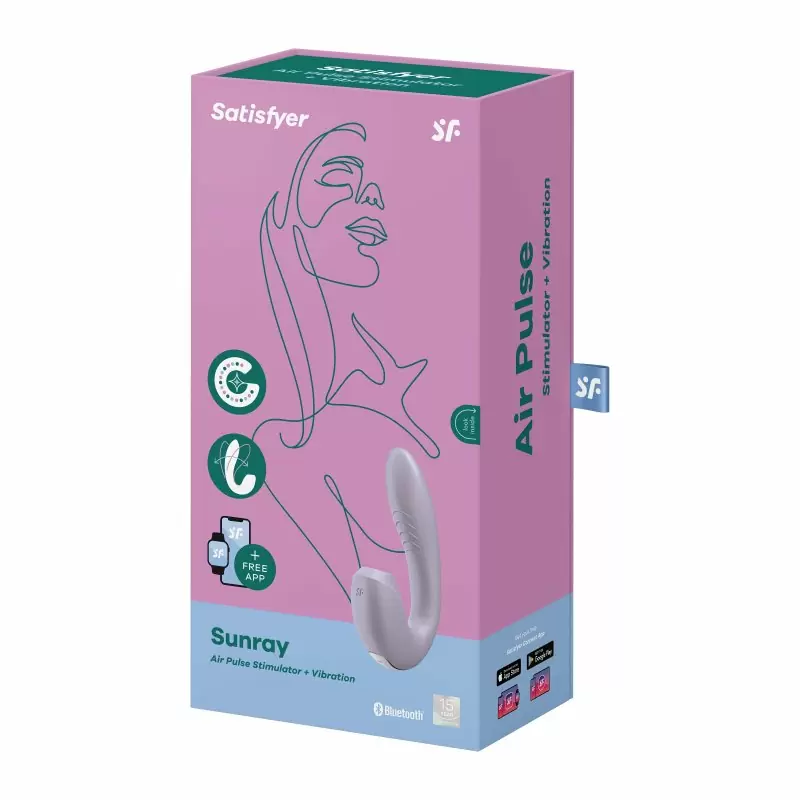 Водонепроницаемый вибратор Satisfyer Sunray с вакуумной стимуляцией