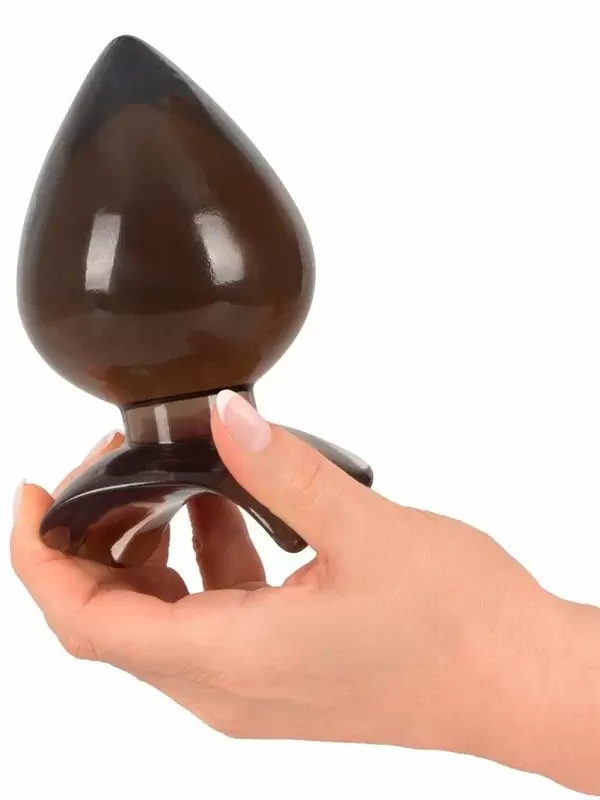 Каплевидная анальная пробка Anal Drops Big-Plug, 13 см, ПВХ, черный