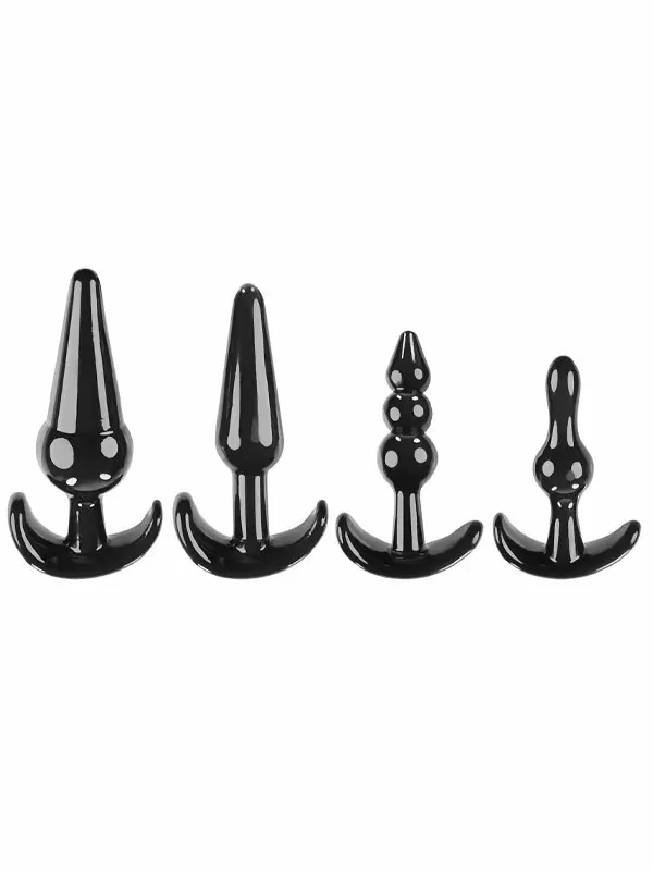 Набор анальных пробок для новичков Evolved Selopa , с анатомическим контуром, 4 размера