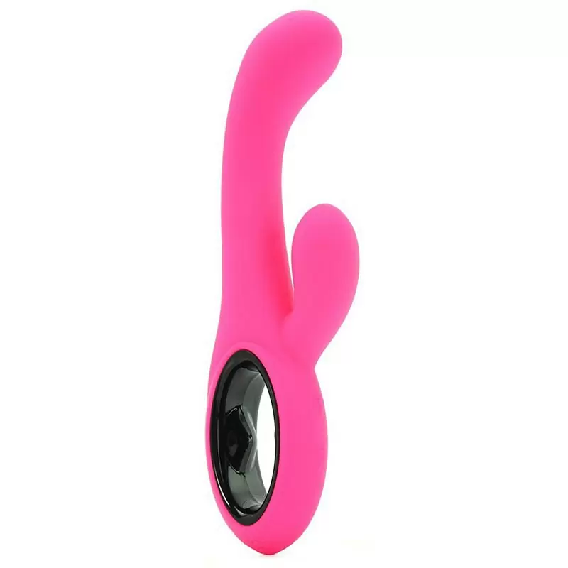 Вибромассажер  Coco Licious Rechargeable Dual Wand со стимуляцией клитора – розовый