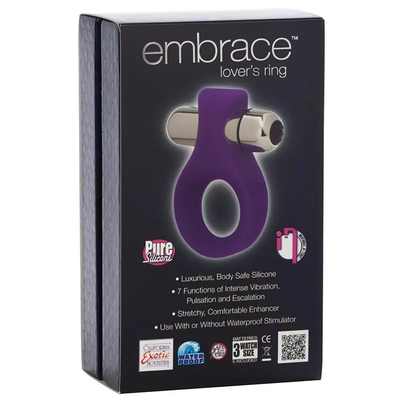 Вибро-кольцо Embrace Lover’s Ring – фиолетовое