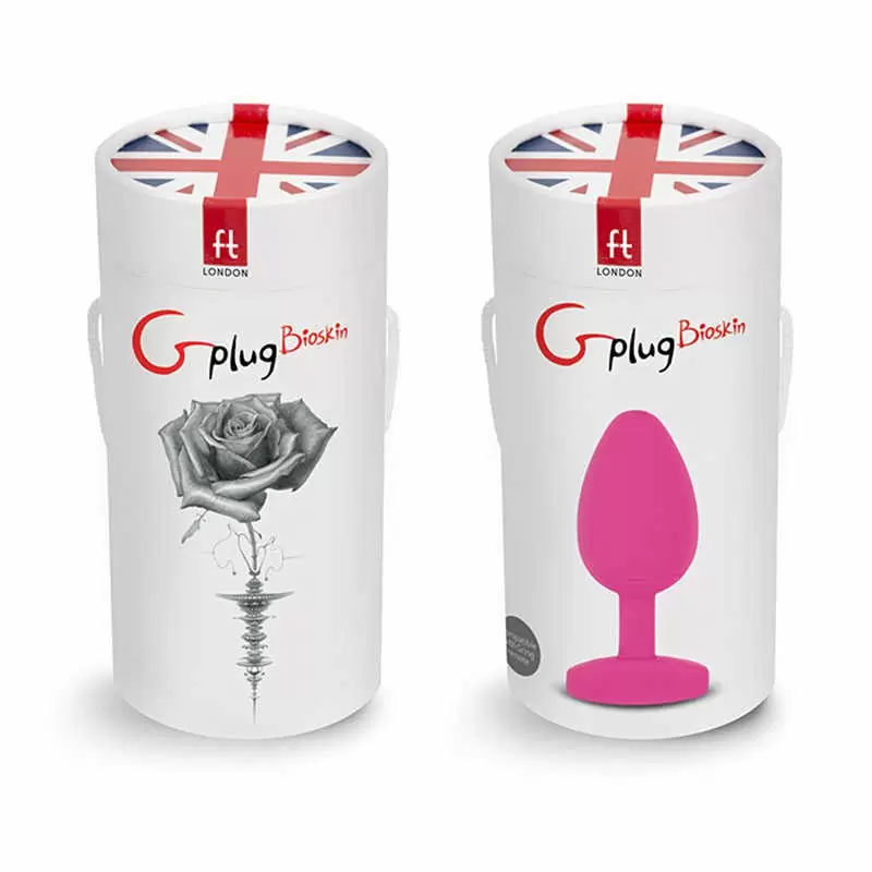 Анальная пробка с вибрацией Gvibe Gplug Bioskin - розовый