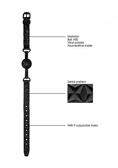 Кляп-шарик Breathable Luxury Ball Gag — дышащий и удобный