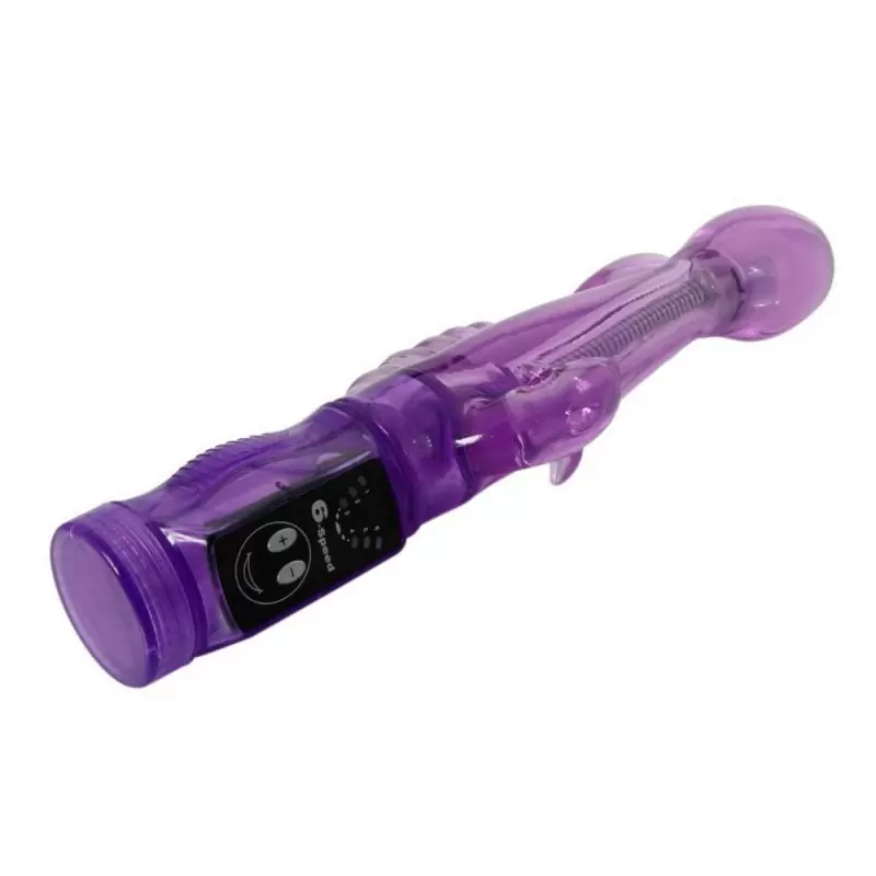 Гибкий вибратор с тройной стимуляцией Intimate Tease Double-Vibe – пурпурный 