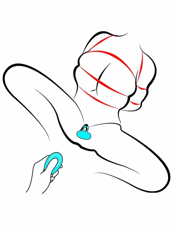 Вибратор для орального секса Youvic 4,9 см, с пультом Д/У, силикон, бирюзовый